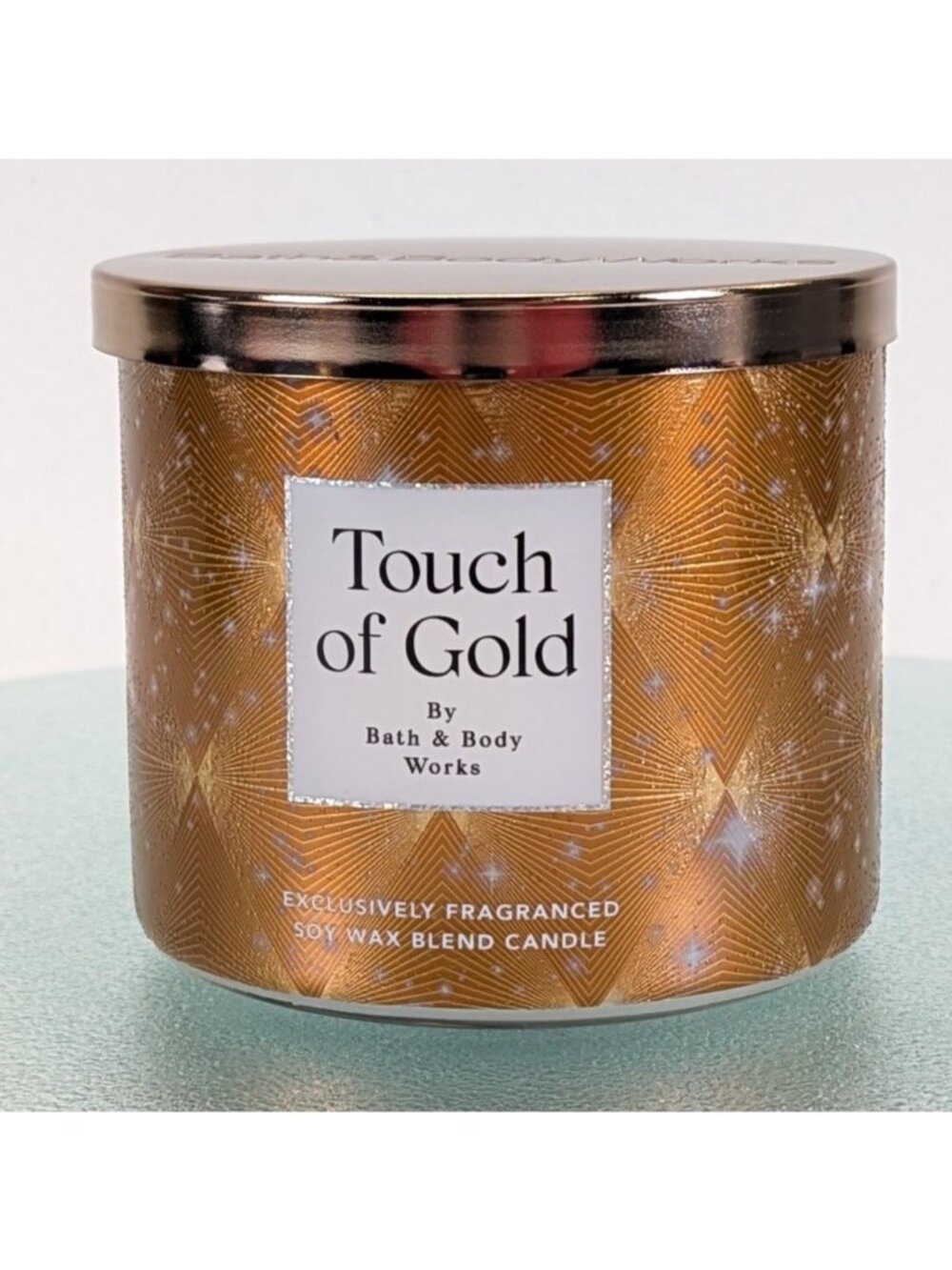 ALL NEW Touch of Gold 3-Wick Candle 25-45 burn hours 14 oz Bath & Body Works